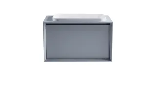 Тумба с раковиной Astra-Form Фрейм 4631177715259 80 см голубой матовый